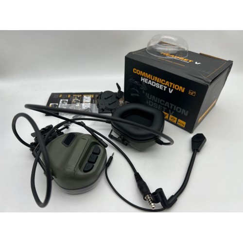 "COMMUNICATION HEADSET V" Активные тактические наушники для стрельбы в Артеме