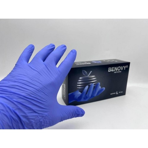 BENOVY MULTICOLOR НИТРИЛ медицинские цветные перчатки в Артеме