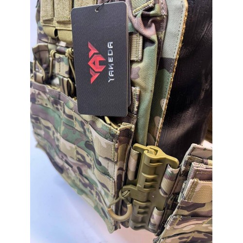 Жилет (плитник быстросъёмный YAKEDA original /разгрузка)2 с подсумками на спине в Артеме