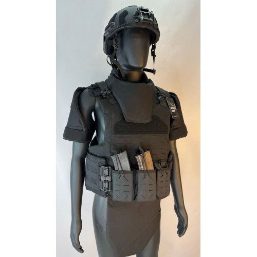 Бронежилет разгрузочный UNIVERSAL ARMOR в Артеме (СВМПЭ + бронеплиты Бр5 класса) черный