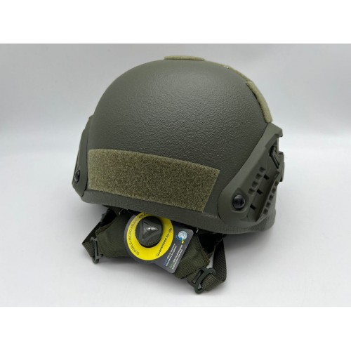Кевларовый тактический баллистический композитный шлем ACH MICH NIJ IIIA Ops-Core (цвет «олива») / Бр2 класс защиты / с защитой ушей и системой регулировки Венди в Артеме