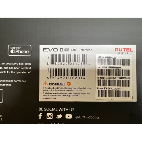 Квадрокоптер Autel Robotics EVO II Dual 640T (Thermal) Enterprise в самой максимальной топовой комплектации в Артеме