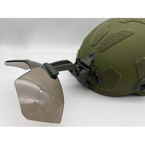 Откидные флип очки с кронштейном на шрауд для тактического шлема в Артеме