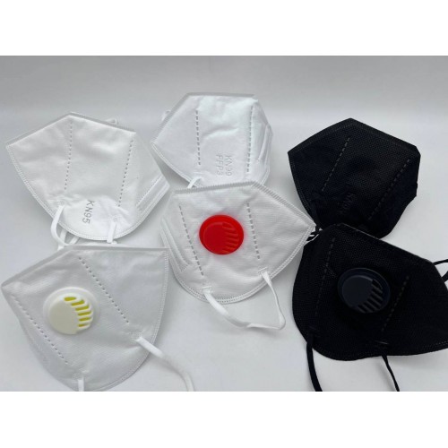 Респираторы KN95 чёрные с клапаном в Артеме