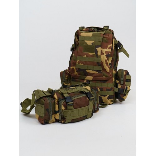 Рюкзак тактический 55 л со съемными подсумками в Артеме