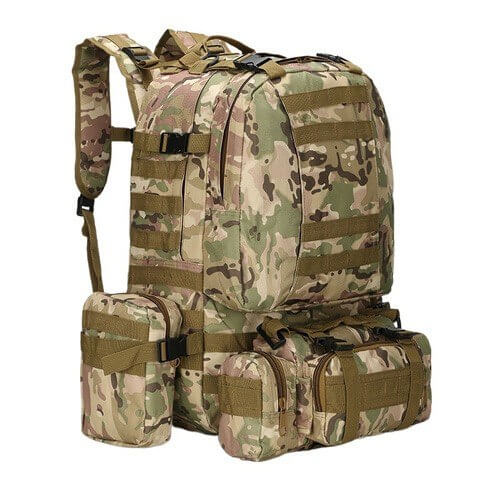 Рюкзак тактический 55 л со съемными подсумками в Артеме