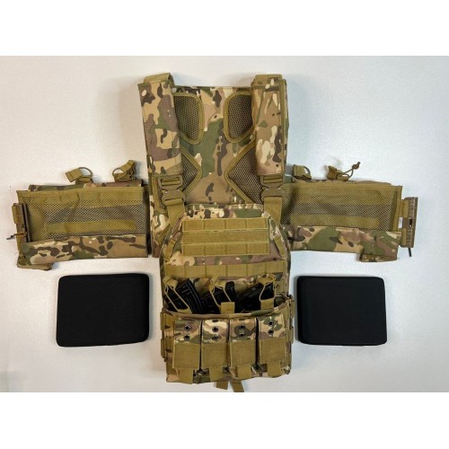 Жилет (плитник быстросъёмный/разгрузка) с возможностью установки боковых плит или боковых баллистических пакетов в Артеме