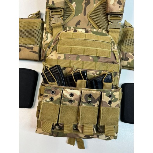 Жилет (плитник быстросъёмный/разгрузка) с возможностью установки боковых плит или боковых баллистических пакетов в Артеме